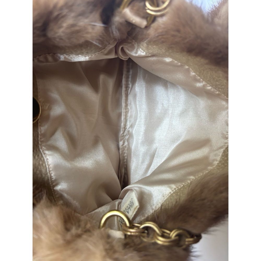 Vintage Ella Gray Collection Natural Mink Fur Shoulder Bag - Picture 5 of 9